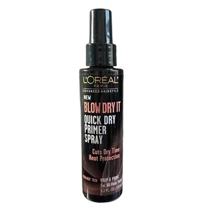 L'Oreal Paris Advanced Hairstyle BLOW DRY IT Quick Dry Primer Spray 4.2 floz NEW - Picture 1 of 2