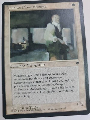MTG Magic The Gathering Card MoneychangerSummon Townsfolk White Fallen Empires  - Image 1 of 2