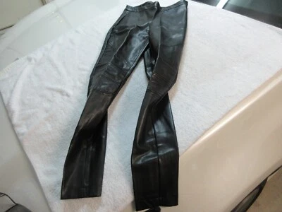 Pantalones de cuero suave sintético BEBE para dama talla 2 cremallera lateral Foto 1 de 4