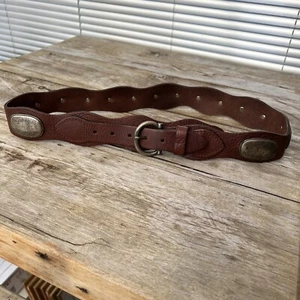Unisex braun Leder Country Purdey Gürtel Größe 95 32-37' - Bild 1 von 9