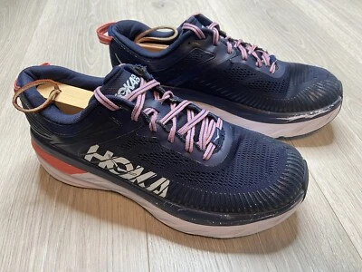 Hoka One One Zapatos Mujer 10.5 D Azul Bondi 7 Correr Atlético Tenis Entrenamiento Carrera Foto 1 de 4