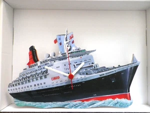 CUNARD QE2 LINER WALL CLOCK. NEW AND BOXED.QUEEN ELIZABETH SECOND.SHIP.BOAT - Picture 1 of 1