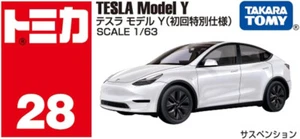 Takara Tomy Tomica No.28 Tesla Model Y トミカ 1/63 SP White - Picture 1 of 4