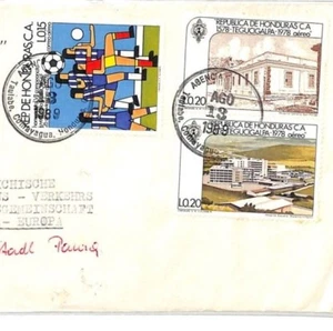 Honduras Cover *TAULABE* Surcharge MISSIONARY Austria Directional 1989 CF288 - Picture 1 of 6