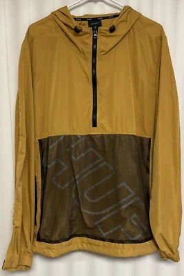 HUF 1/4 Zip Windbreaker Men’s Extra Large Yellow.    5506 - Image 1 of 3