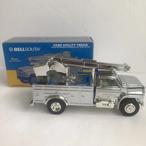 ERTL BellSouth Ford Utility Truck Chrome Silver Rare Die-Cast Metal 20226P - Picture 1 of 16