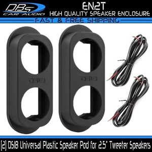 2x DS18 EN2T Universal Black Plastic Tweeter Pillar Door Tweeter Enclosure Pods - Picture 1 of 7