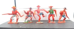 Crescent 60mm Cowboys  Five Figures Four Different - Picture 1 of 3