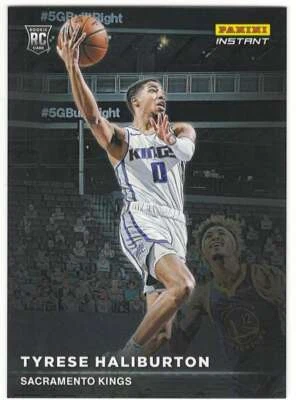 TYRESE HALIBURTON RC 2020-21 Panini Instant SPOTLIGHT ROOKIE /1397 #RS1 ID:21322 - Image 1 of 2