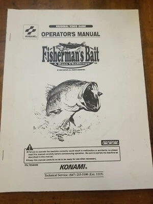 Fisherman's Bait A Bass Challenge by Konami Video Arcade Game Operator's Manual - Image 1 of 4