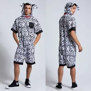 NEU Herren Leg Avenue Dalmatiner Hund Kapuzenpullover Kostüm M/L Yandy - Bild 1 von 6