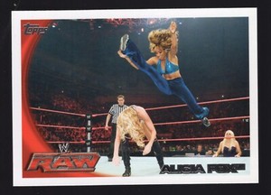 Alicia Fox 2010 Topps WWE #6 Wrestling Divas Sports Trading Card