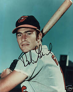 1970 1971 Bob Bobby Grich Baltimore Orioles rookie 8 X by 10 photo auto signed
