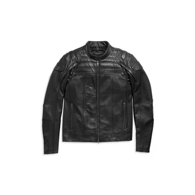 Men’s Genuine Leather Hoodie – Handmade Streetwear Jacket | Custom Fit Casual uk - Image 1 of 4