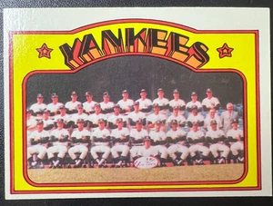 Tarjeta del equipo 1972 Topps Baseball #237 New York Yankees casi nueva - Imagen 1 de 2