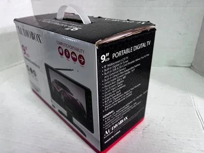 Used Audiobox TV-009 9" LCD Portable Digital Battery TV - Image 1 of 4