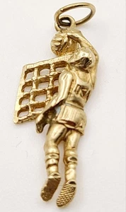 Massiver 10K Gold Ballyball/Korb Hoop USA Anhänger 1,0 Gramm - Bild 1 von 3