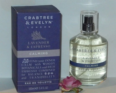 Crabtree & Evelyn Lavanda y Espresso Calmante EDT Spray 3.4 fl oz 100 ML NUEVO EN CAJA Foto 1 de 4