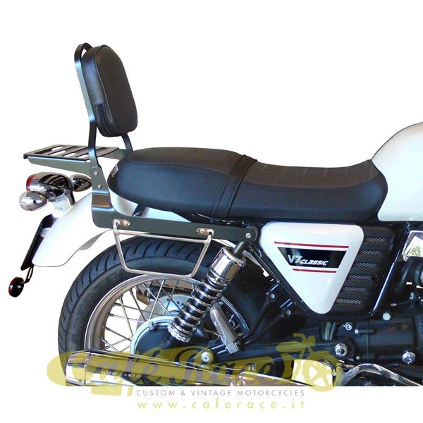 Schienalino Spaan nero con portapacchi Moto Guzzi V7II Classic-Special-Stone Foto 1 de 1