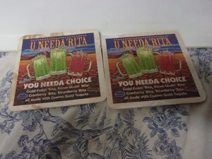 (2) Vintage Getränkeuntersetzer "U Needa Rita" - Bild 1 von 3