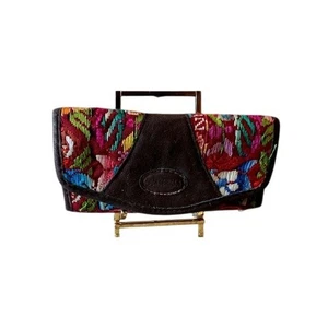 Guatemala Colorful Patterned Embroidered Women's Wallet Boho Hippie Festival - Picture 1 of 4