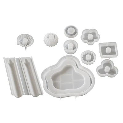 Stackable Silicone Molds with Resin Tray Molds for Soap Candy Making - Image 1 of 4