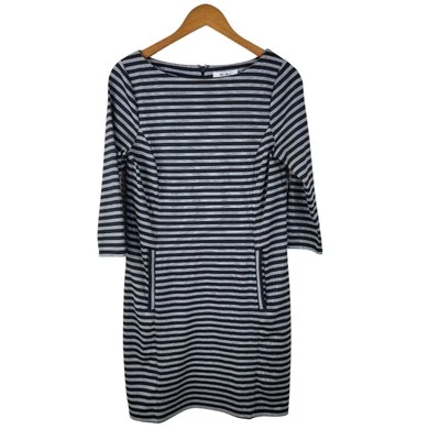 White House Black Market Size 6 Dress WHBM Career slinky Stretchy Stripe WHBM - Image 1 of 4