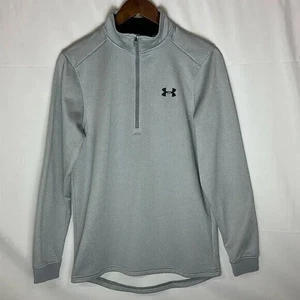 Under Armour Herren Laufpullover grau 1/4 Reißverschluss Größe Small - Bild 1 von 6