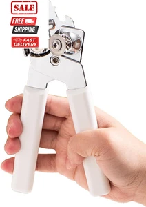 Can Opener Manual,Heavy Duty Stainless Steel Hand Smooth S, White - Picture 1 of 7