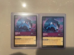 Lorcana - Merlin Rabbit - 52/204 Rise of the Floodborn COLD FOIL X2 Free Ship - Picture 1 of 2