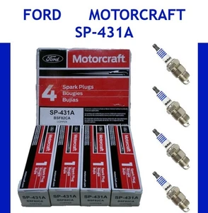 NIB! (4) GENUINE Ford Motorcraft SP-431-A Copper Spark Plugs FREE Ship! - Bild 1 von 3