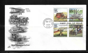 USA SC # 2437a-2438 Classic Mail transportation FDC . Artcraft Cachet - Picture 1 of 2