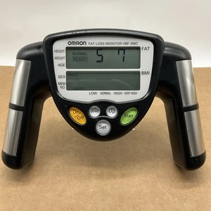 OMRON Fat Loss Monitor HBF-306C Black Handheld Tested Working - Picture 1 of 7