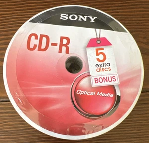 NEW SONY Blank Music CD-R CDR 80min Digital Audio 55 Pack Media Disc 700mb - Picture 1 of 5