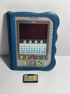 Vtech V.Reader Sistema di Apprendimento Lettura Elettronico Tablet 1156 Blu 1 Gioco Funzionante - Foto 1 di 8