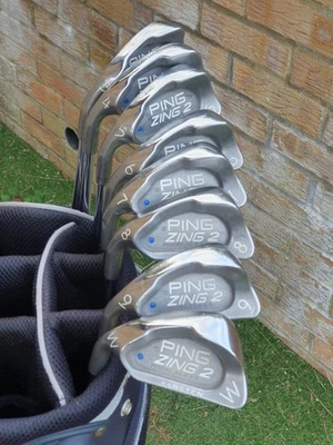 GENTS LEFT HAND PING ZING 2 BLUE DOT IRONS  - Image 1 of 4