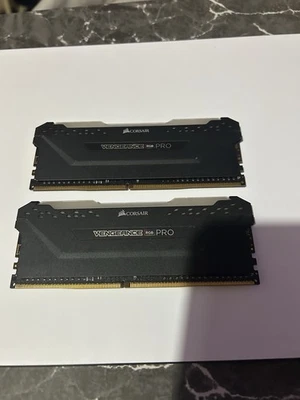 Corsair Vengeance RGB Pro DDR4 16gb 2x8gb RAM Sticks 3600mhz C18 - Image 1 of 4