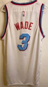 Camiseta deportiva Dwyane Wade 3 Miami Heat Ultimate Software Vice City blanca Swingman GRANDE - Imagen 1 de 3