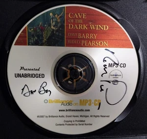Signed by both Authors! Cave of the Dark Wind Audiobook CD, Dave Barry Signed - Bild 1 von 1