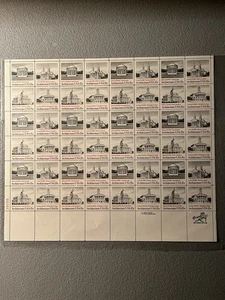 Scott #1782a Architecture Stamp Sheet of 48 MNH OG - Picture 1 of 2