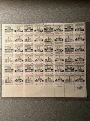 Scott #1782a Architecture Stamp Sheet of 48 MNH OG - Image 1 of 2