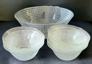 Wilhelm Wagenfeld Glasschalen Greisfeld 7-tlg. Beerenschalenset Germany - Bild 1 von 24