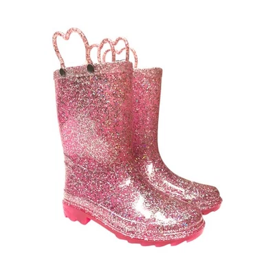 Member's Mark Girl's Waterproof Light Up Easy Pull-On Rain Boots - Image 1 of 4
