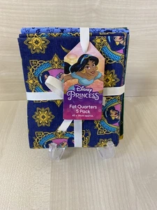 Disney Princess Fat Quaters Konvolut x 5 Baumwolle 45 cm x 56 cm  - Bild 1 von 6