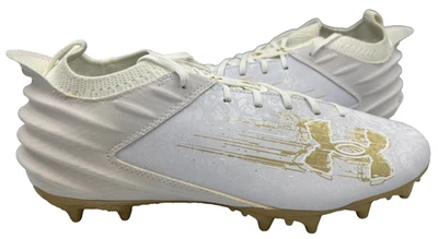 Under Armour Men's Blur Smoke 2.0 Lace Up Football Cleats White Size:14 141L - Image 1 of 4