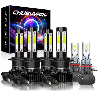 适用于克莱斯勒 Crossfire 2004 - 2007 2008 6X LED 高低灯 + 雾灯灯泡 — 第 1/4 张图片