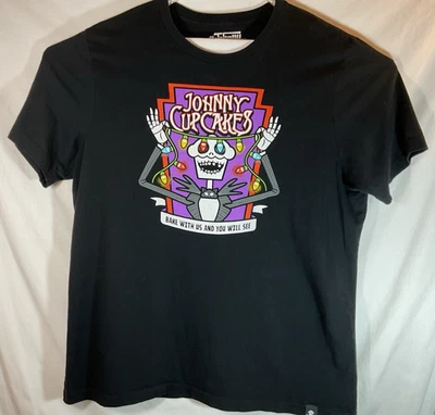 Camiseta JOHNNY CUPCAKES Para Hombre Talla 2X-Grande XXL Hornea Con Nosotros Y Verás Foto 1 de 4