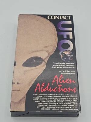 CONTACT UFO ALIEN ABDUCTIONS (VHS DOCUMENTARY) JOHN MACK BUD HOPKINS RARE  - Image 1 of 4