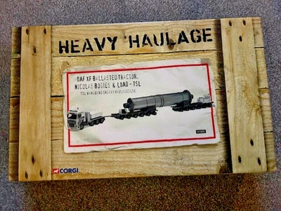 Corgi Heavy Haulage CC13209 DAF XF Ballasted Tractor Nicholas Bogies & Load TSL. - Image 1 of 4