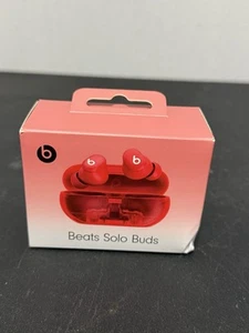 Beats by Dr. Dre Solo Buds Transparent Red In Ear Headphones MUW03LL/A - Picture 1 of 2